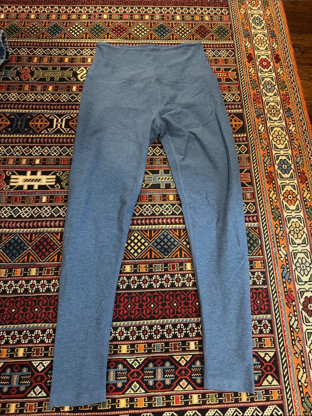 Beyond Yoga High-Waist Leggings in Slate Blue